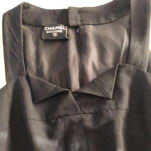 Incredible  long black Chanel gown